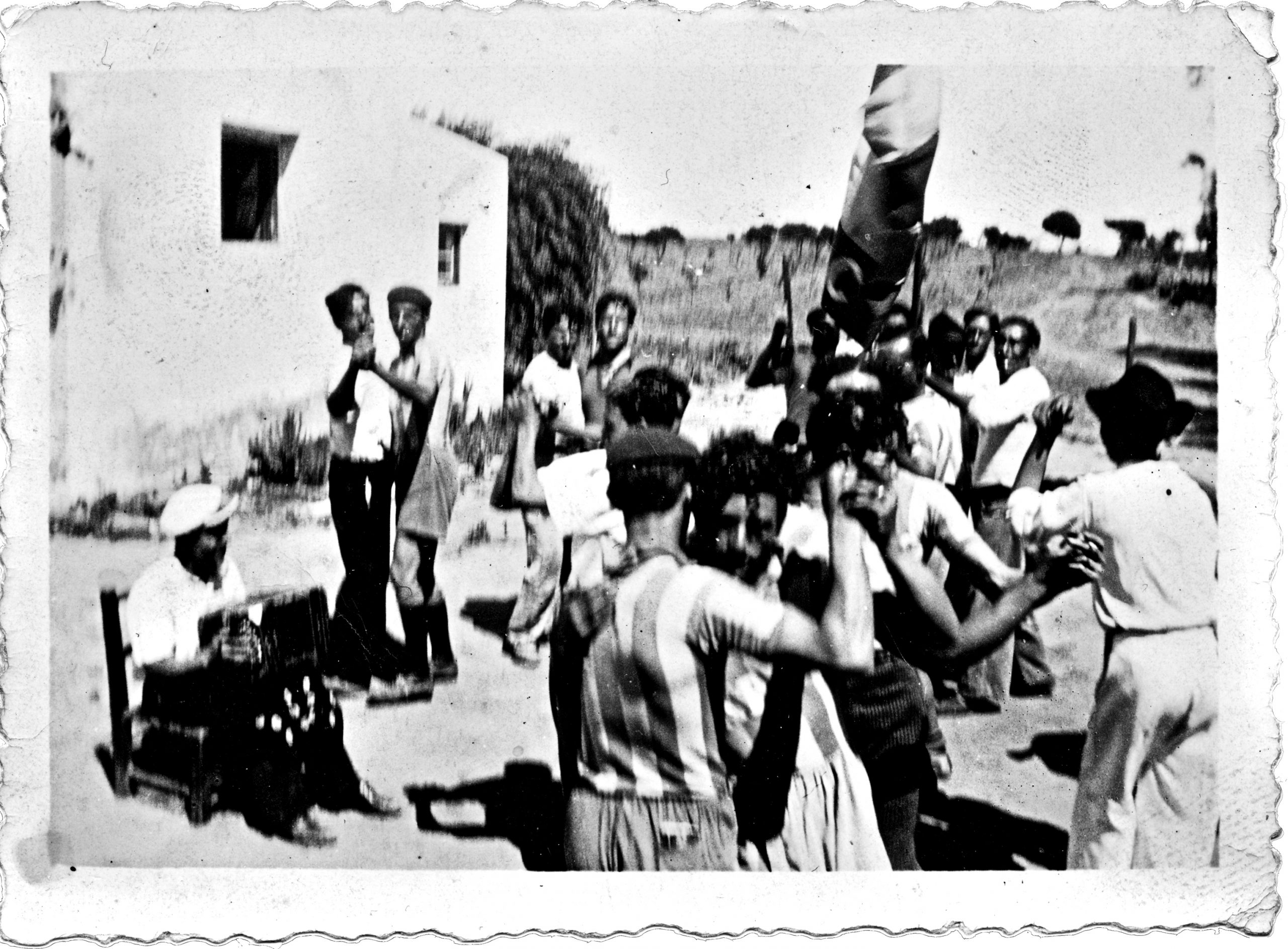 1920s Uruguay. Men dancing tango.