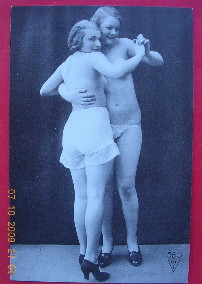 1920s/1930s Italian[?] Nearly Nude Tango [?] Dancers