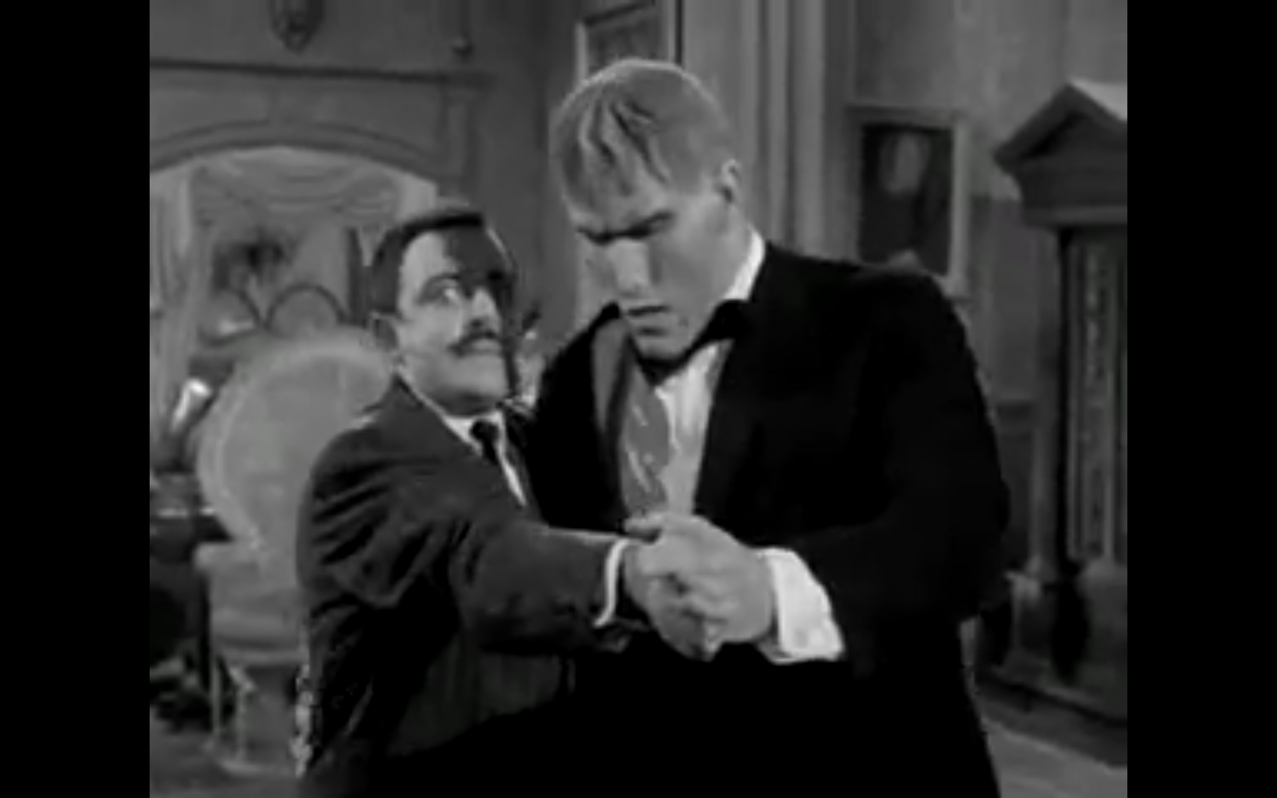 The Addams Family’s Gomez and Lurch Tango Lesson, US TV, c1965
