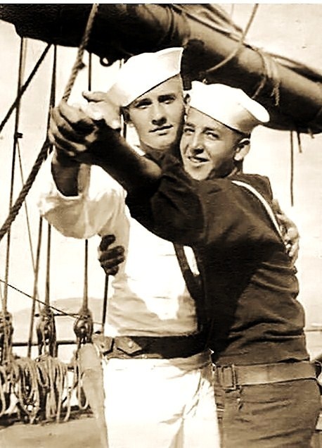 A pair of WWI Sailors do the Tango