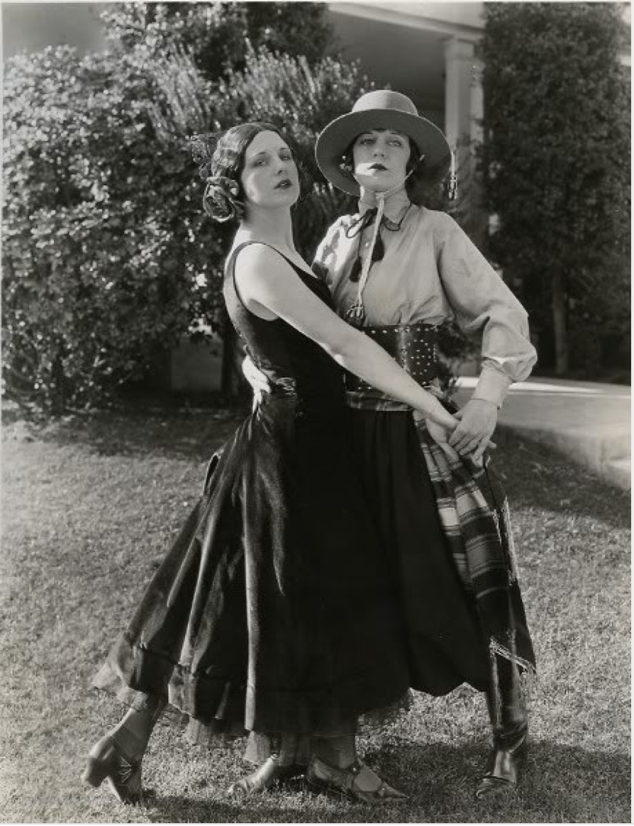 Another photo of Viola Dana and Shirley Mason as Mr and Mrs Rudolph Valentino 1924